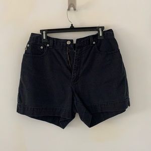 Vintage black denim short